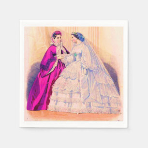 1861 Brautkleid Serviette