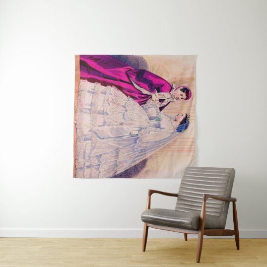 1861 Brautkleid Wandteppich (Beispiel (Horizontal))