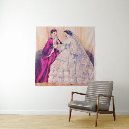 1861 Brautkleid Wandteppich