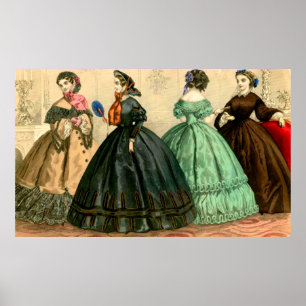 1861 Deutsche Modeplatte Poster