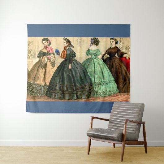 1861 Deutsche Modeplatte Wandteppich (Beispiel (Horizontal))