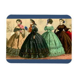 1861 German fashion plate Magnet