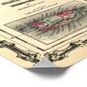 1862 Karte von KUBA, JAMAICA und PORTO RICO Poster (Ecke)