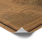 1862 Karte von Texas Poster (Ecke)