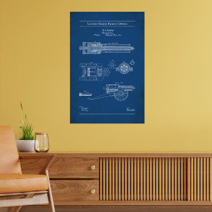 1862 US-Patent 36836 - Gatling Gun Poster