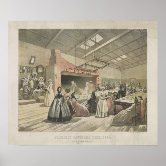 1864 Brooklyn Fair Kunst Poster (Vorne)