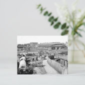 1864 Eisenbahn-Depot Atlanta Postkarte (Stehend Vorderseite)