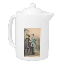 1864 Peterson's Cape, Dress & Hats Teapot