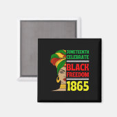 1865 Afrikanische Freiheit Magnet (Vorderseite/Rückseite)