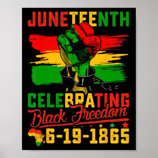 1865 Afrikanischer Amerikaner 4 Poster (Vorne)