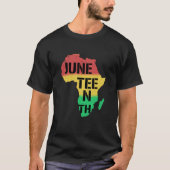 1865: Afrikanischer amerikanischer Stolz T-Shirt (Vorderseite)