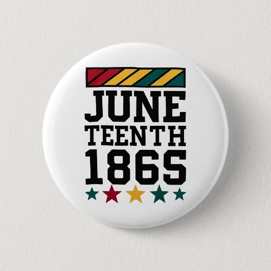 1865 - Afrikanischer Feiertag Button (Vorderseite)