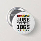 1865 - Afrikanischer Feiertag Button (Vorne & Hinten)