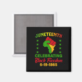 1865 - Afrikanischer Feiertag Magnet (Vorderseite/Rückseite)