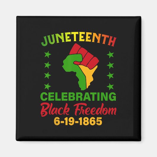 1865 - Afrikanischer Feiertag Magnet (Vorne)