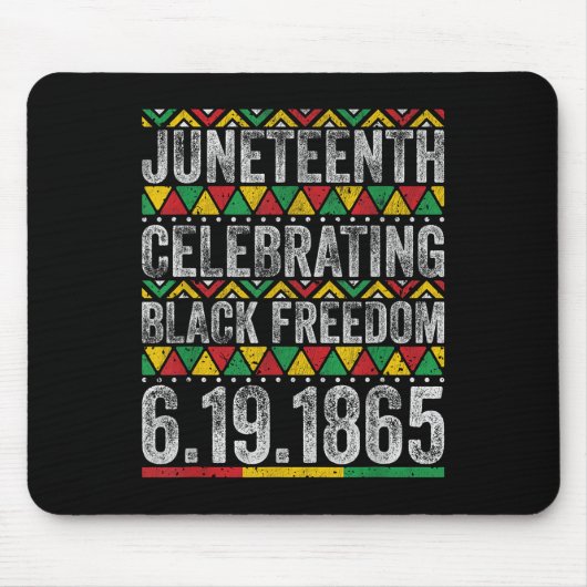 1865 - Afrikanischer Feiertag Mousepad (Vorne)