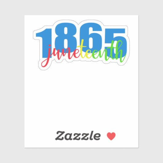 1865 Aufkleber (Blatt)