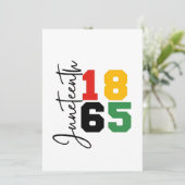 1865 der Tag der wirklichen Unabhängigkeit Einladung (Stehend Vorderseite)