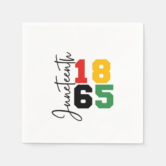 1865 der Tag der wirklichen Unabhängigkeit Serviette (Vorderseite)