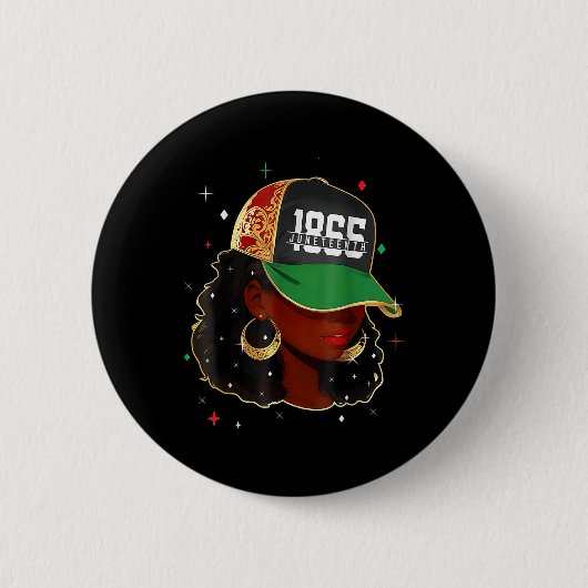 1865 Feierlicher Freiheitstag Mädchen Button (Vorderseite)