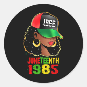 1865 feiert 1865 Afrikanische Amerikanische Freihe Runder Aufkleber