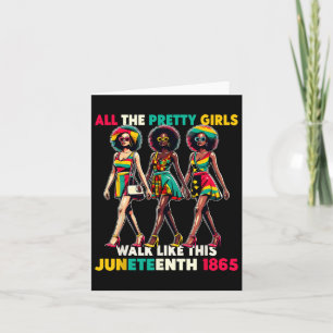 1865 feiert Black Women 1865 Freedom Cele Karte