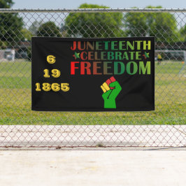 1865 feiert Freiheit und Solidarität Banner