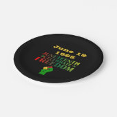 1865 feiert Freiheit und Solidarität Pappteller (Schrägansicht)