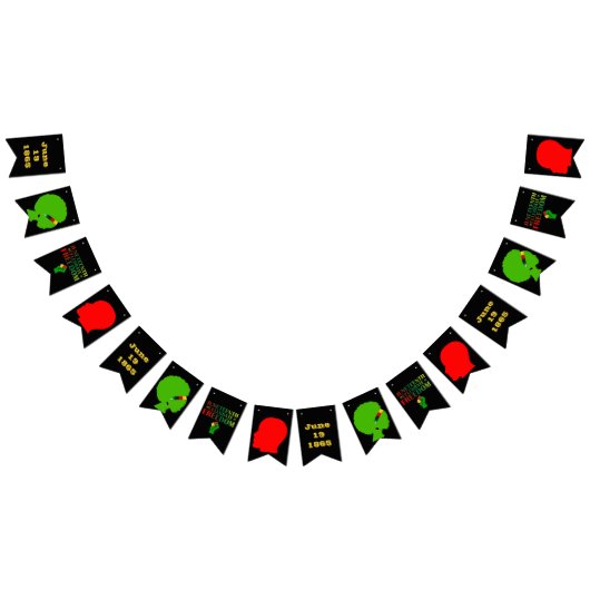 1865 feiert Freiheit und Solidarität Wimpelkette (Alle)