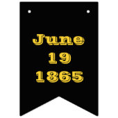 1865 feiert Freiheit und Solidarität Wimpelkette (Erste Fahne)