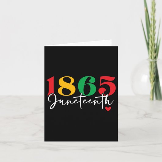 1865 Feiertag der schwarzen Geschichte Karte (Vorderseite)