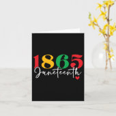 1865 Feiertag der schwarzen Geschichte Karte (Gelbe Blume)