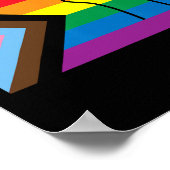 1865 Fist Rainbow Flag Gay Pride Monat Poster (Ecke)