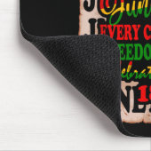 1865 Freiheitstag Juneteenth feiert Schwarzsein Mousepad (Ecke)