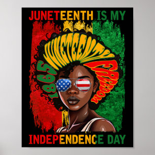 1865 ist mein Unabhängigkeitstag Amerikas Af Poster