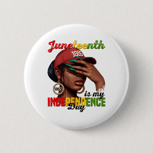 1865 ist mein Unabhängigkeitstag Schwarzafrika Button