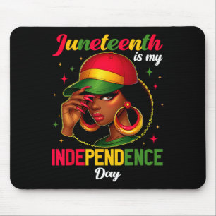 1865 ist mein Unabhängigkeitstag Schwarzafrikanisc Mousepad