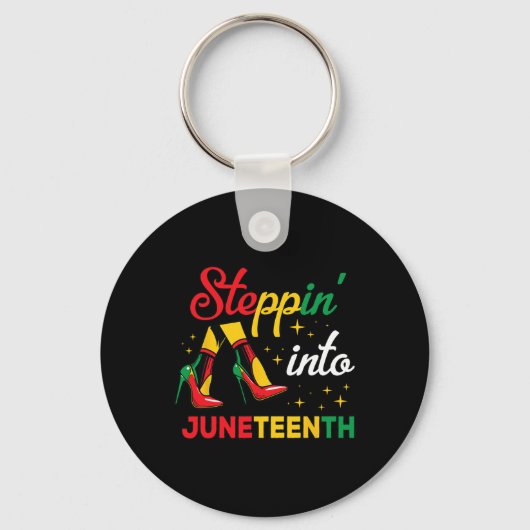 1865 Juneteenth Black Queen Stronge Smart Schlüsselanhänger (Vorderseite)
