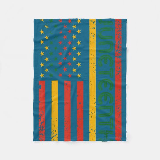 1865 Juneteenth schwarze Geschichte amerikanische Fleecedecke (Vorderseite)