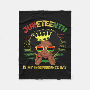 1865. Juni ist mein Unabhängigkeitstag Frauen Kind Fleecedecke