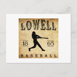 1865 Lowell Massachusets Baseball Postkarte