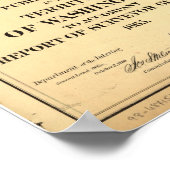 1865 Map of Washington Territory (Staat) Poster (Ecke)