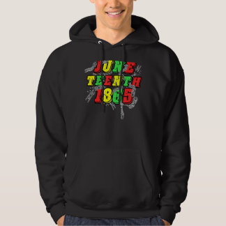1865 Pride Black Girl Black Queen Melani Hoodie