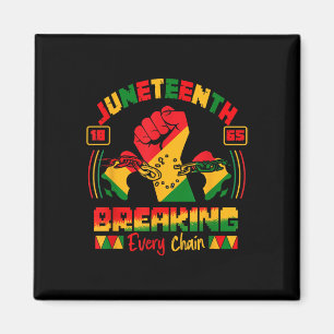1865 Proud Black History Afro Costume S Magnet