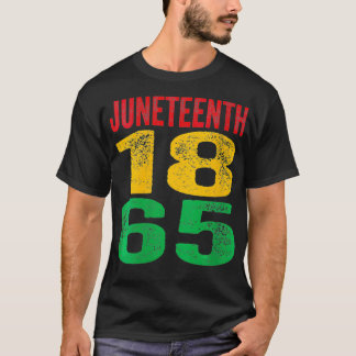 1865 Schwarz-Stolz-Amerika im Juni T-Shirt