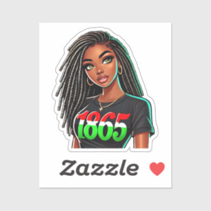 1865 Schwarze Exzellenz Aufkleber