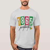 1865 - Schwarze Geschichte T-Shirt (Vorderseite)