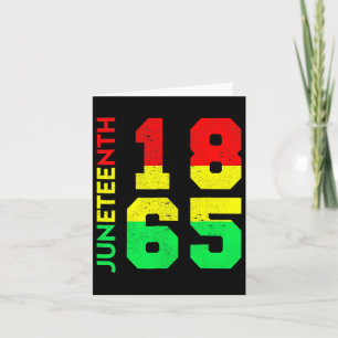 1865 Shirt Männer Juneteenth ist mein Unabhängigke Karte