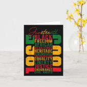 1865 - Unabhängig - Feiern der Schwarzen Freiheit Karte (Gelbe Blume)