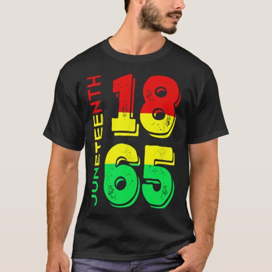 1865 Unabhängigkeitstag Schwarzer Stolz T-Shirt (Vorderseite)
